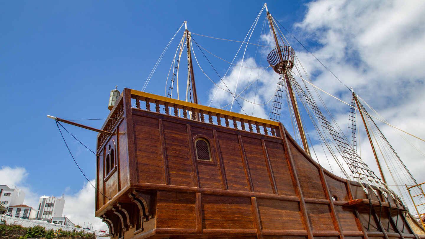 Nachbau des Kolumbus Schiffs in Santa Cruz auf La Palma