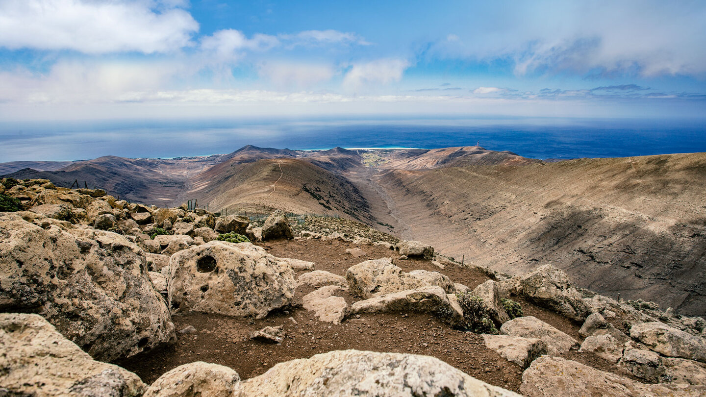 Blick vom Gipfel des Zarza auf Morro Jable