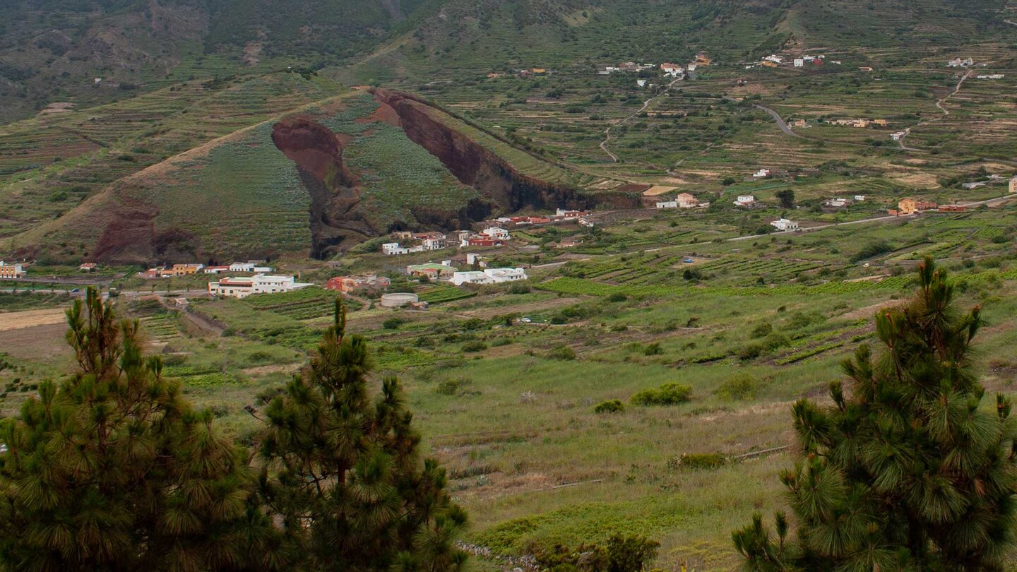 Blick von Los Pedregales auf den Montaña del Palmar