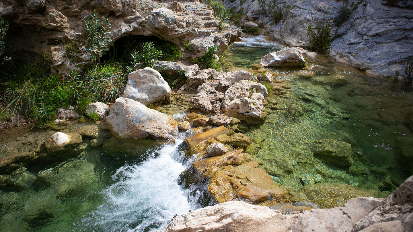 Querung des Rio Verde an der Junta de los Rios Querung des Rio Verde an der Junta de los Rios