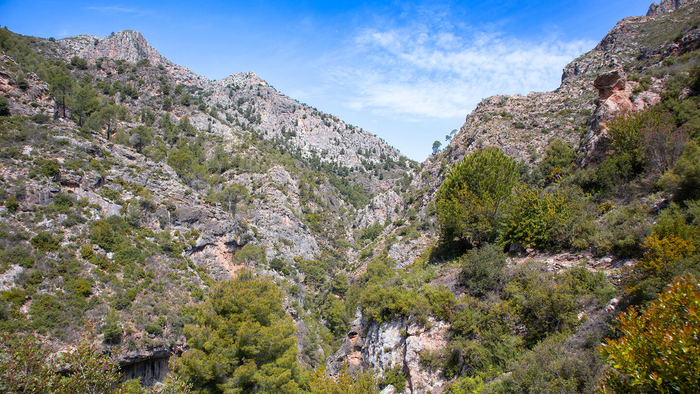 Aussicht vom Wanderweg im Barranco de las Chorreras Aussicht vom Wanderweg im Barranco de las Chorreras