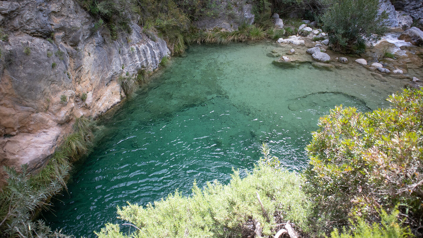 Wasserbecken in der Schlucht des Barranco de las Chorreras Wasserbecken in der Schlucht des Barranco de las Chorreras