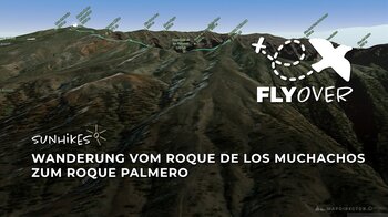 Flyover Video: Auf dem Kraterkamm La Palmas vom Roque de los Muchachos zum Roque Palmero