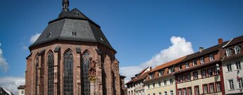 die Heiliggeistkirche am Rathausplatz in Heidelberg