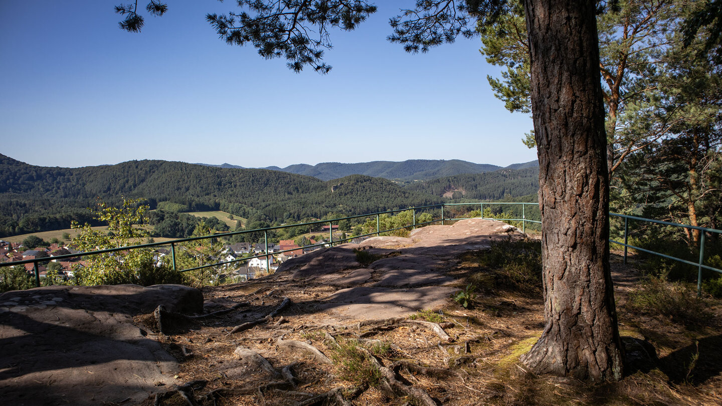 Aussichtspunkt auf der Eichelbergplatte.