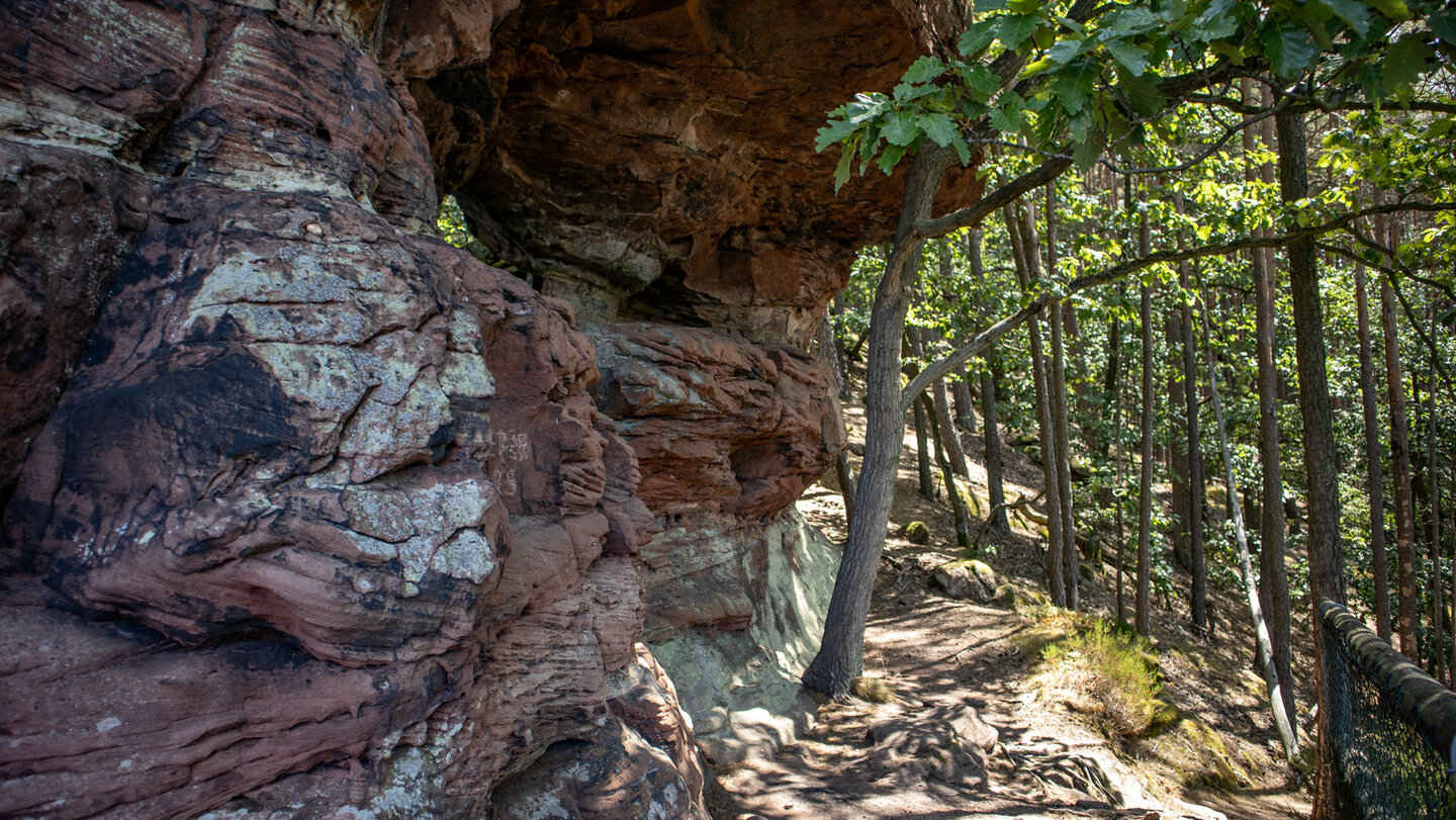 Wanderweg am Hasentisch.