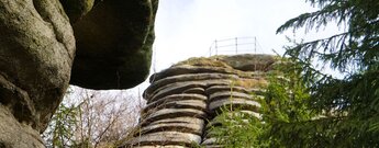 Felstürme mit typischer Wollsackverwitterung beim Rudolfstein