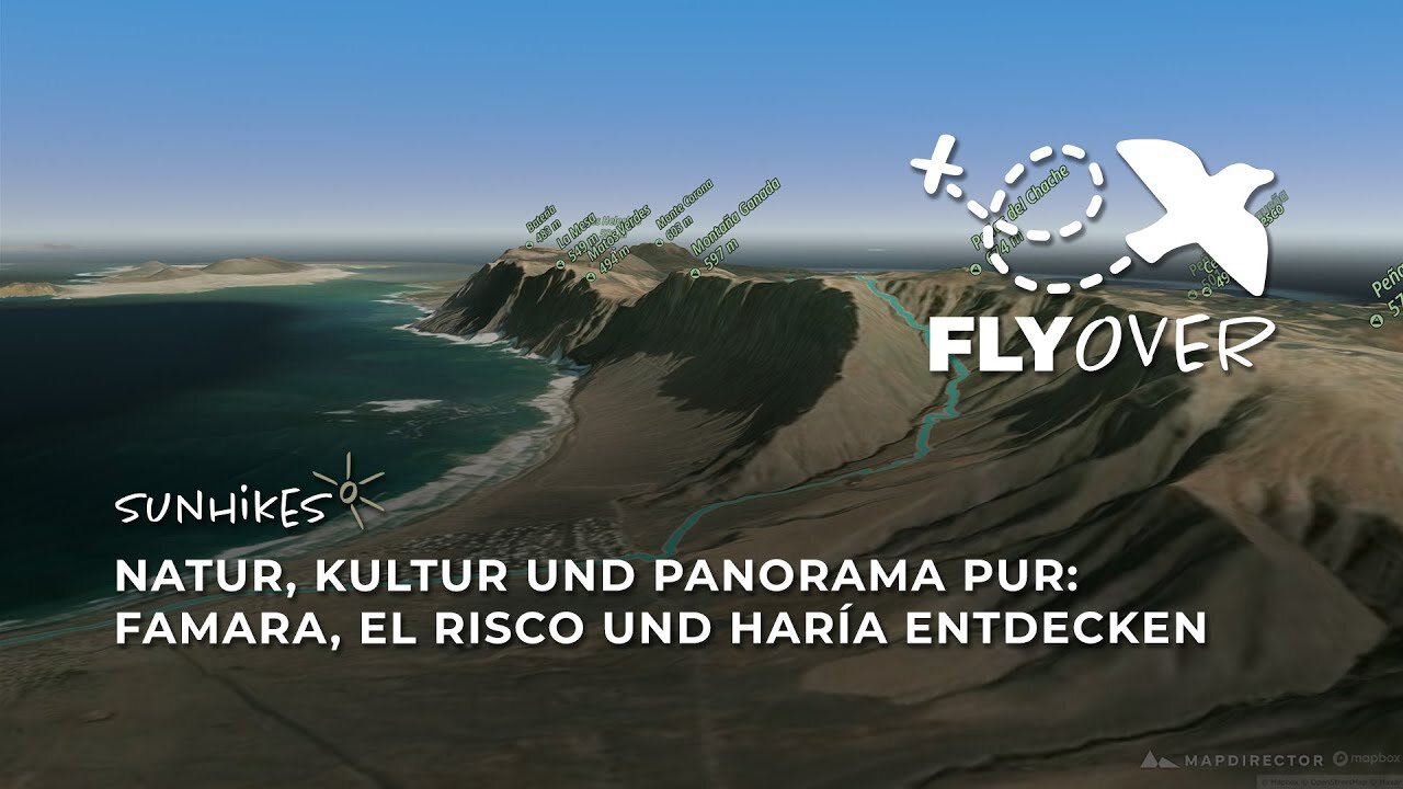 Wanderung: Famara – El Risco – Haría auf Lanzarote– Flyover