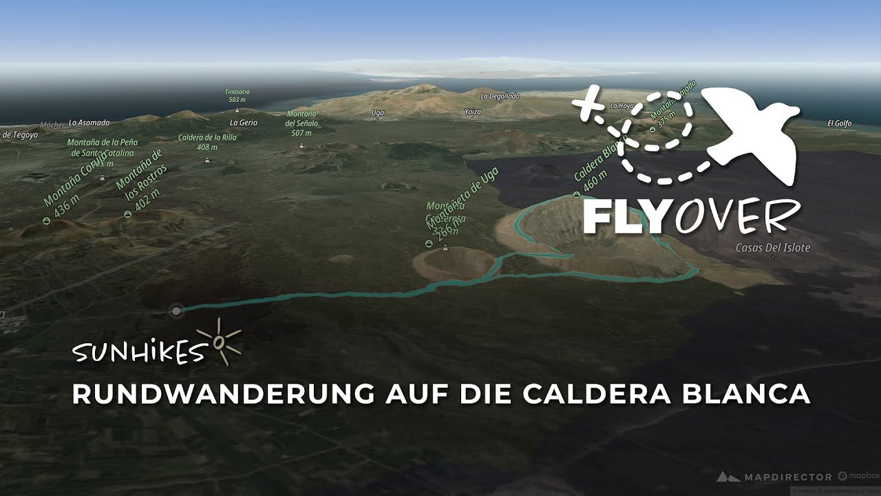 Rundwanderung zur Caldera Blanca auf Lanzarote – Flyover
