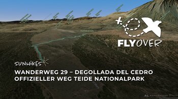Spektakulärer Passübergang am Teide: Der Wanderweg 29 im 3D-Flyover Video