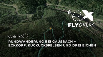Anspruchsvolle Rundwanderung Gausbach: Eckkopf, Kuckucksfelsen & Drei Eichen – Flyover