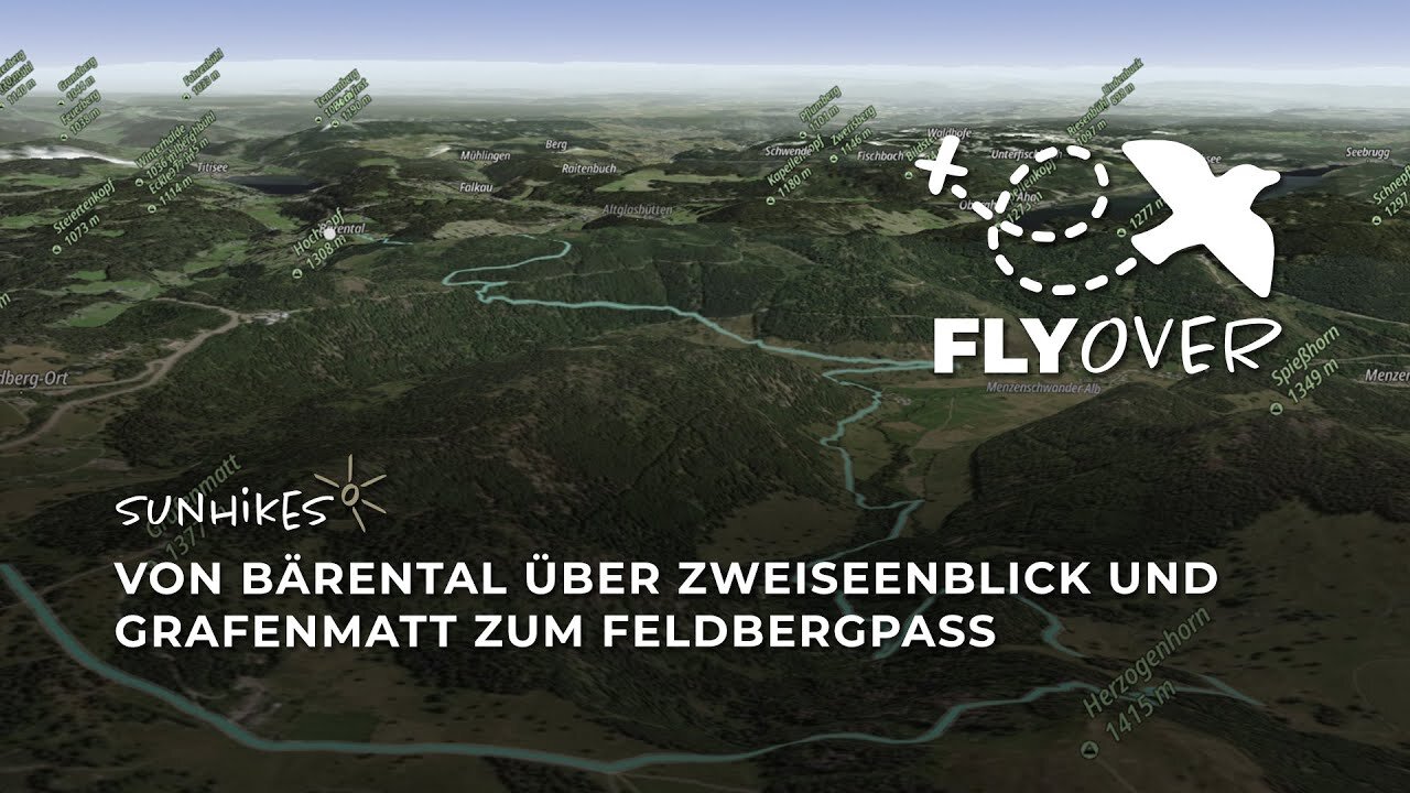 Von Bärental zum Feldbergpass über Zweiseenblick & Grafenmatt – Flyover