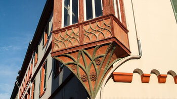 Erker am Wormser Hof in Heidelberg