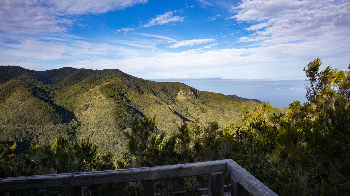 Aussichtspunkt im Lorbeerwald nahe Erjos