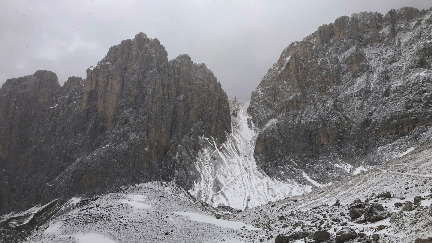 der Malignonpass unterhalb der Grasleitenspitze Malignonpass unterhalb der Grasleitenspitze