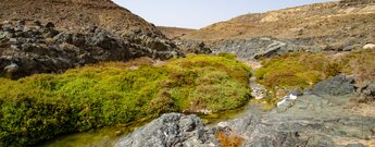 Wanderung entlang des Wasserlaufs durch die Molinos-Schlucht