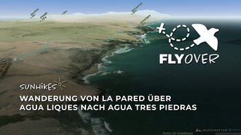 Küstenabenteuer im Flyover: Von La Pared über die fossilen Dünen nach Agua Tres Piedras