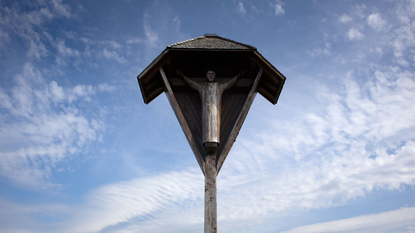Ibacher Friedenskreuz auf rund 930 Metern über dem Ibacher Hochtal