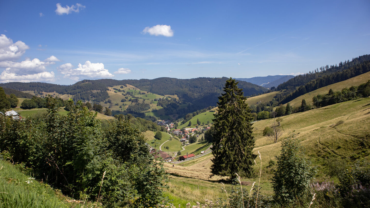Startpunkt der Wanderung ist Wieden im Schwarzwald