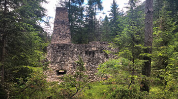 hinter dem Schmelzofen am Klauskofel