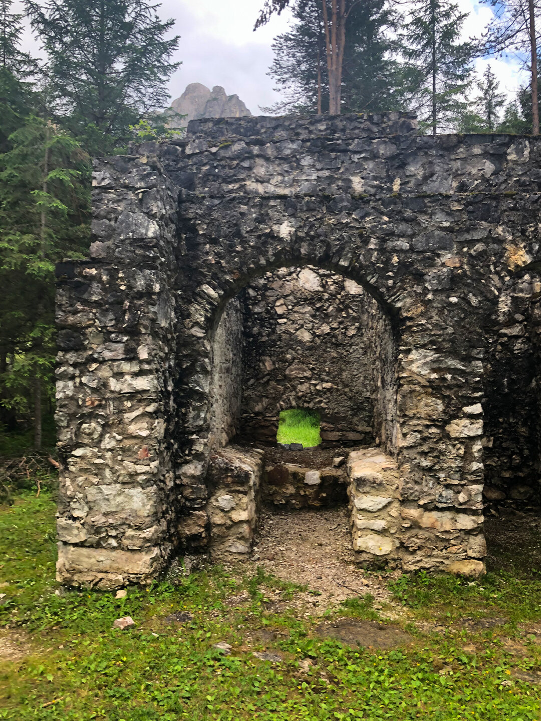 Brennkammer im historischen Schmelzofen