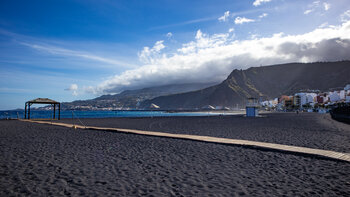 Ankunft an der Playa de Santa Cruz de La Palma