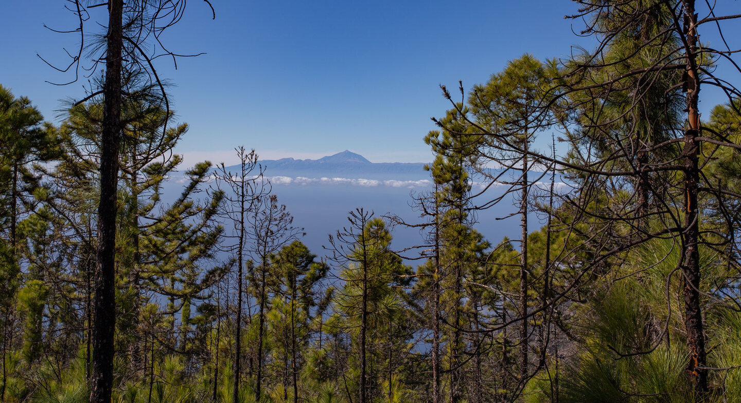 die Nachbarinsel Teneriffa erhebt sich am Horizont die Nachbarinsel Teneriffa erhebt sich am Horizont
