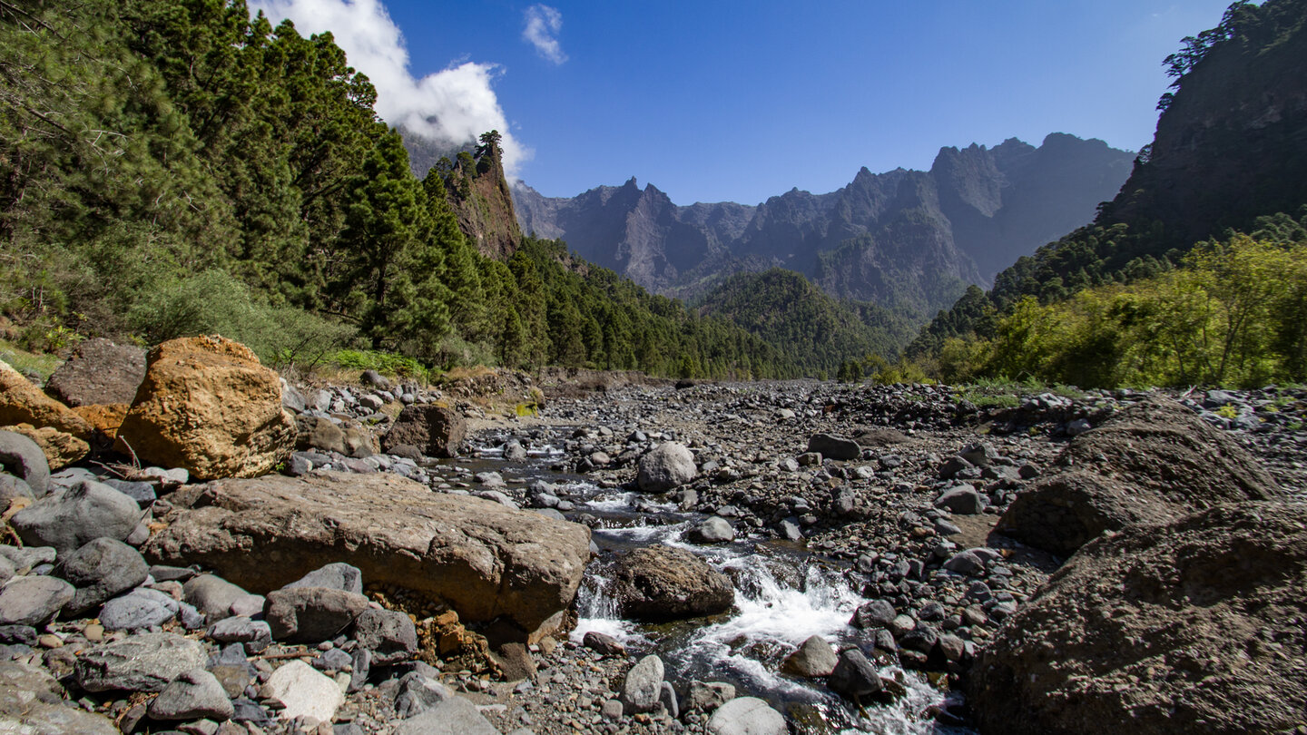 das Bachbett an der Playa de Taburiente