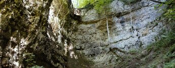 Muschelkalkwände entlang der Wutachflühen