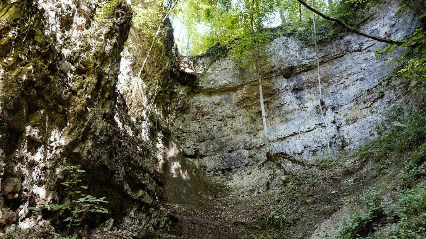 Muschelkalkwände entlang der Wutachflühen