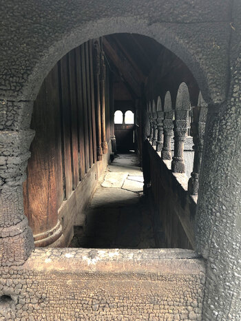 Laubengang der Kirche Borgund