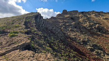 Felsformationen am Krater des La Corona