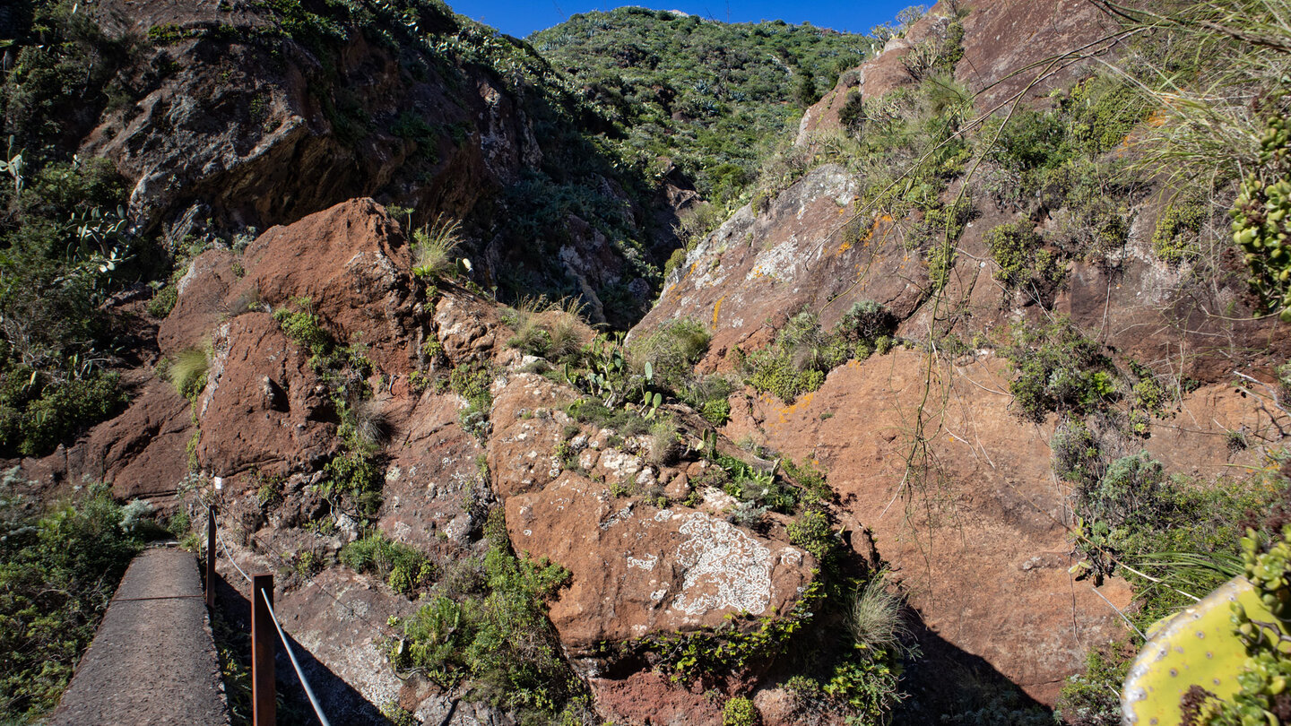 Querung einer Schlucht über ein Aquädukt des Kanals