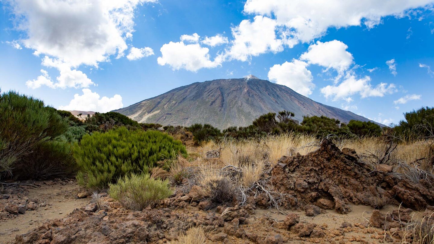 Ausblick auf den Teide von Wanderung 33