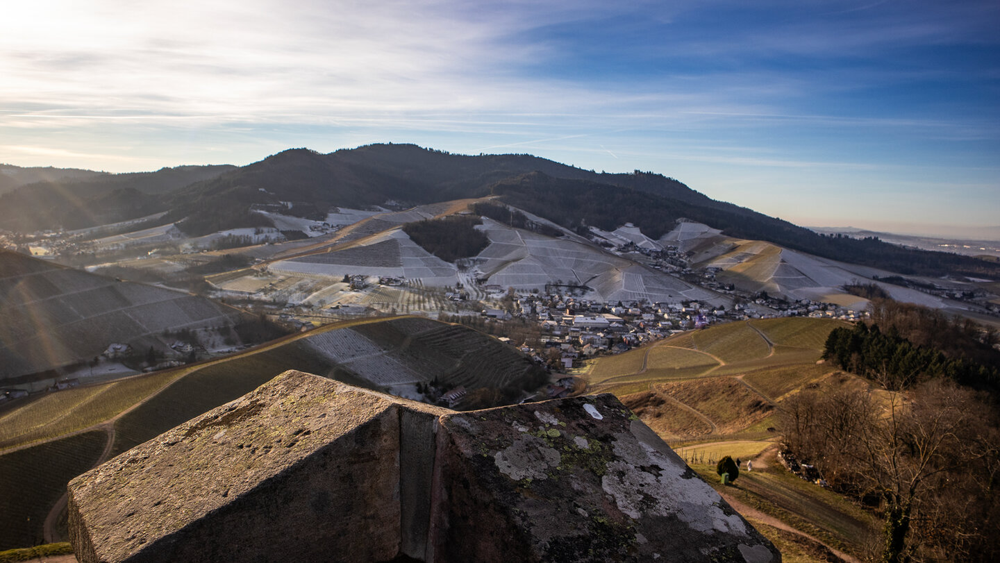 Ausblick auf die Durbacher Weinberge