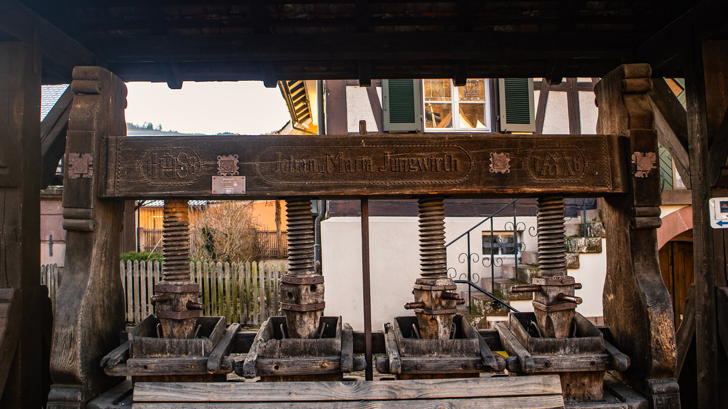 Weinpresse in Durbach
