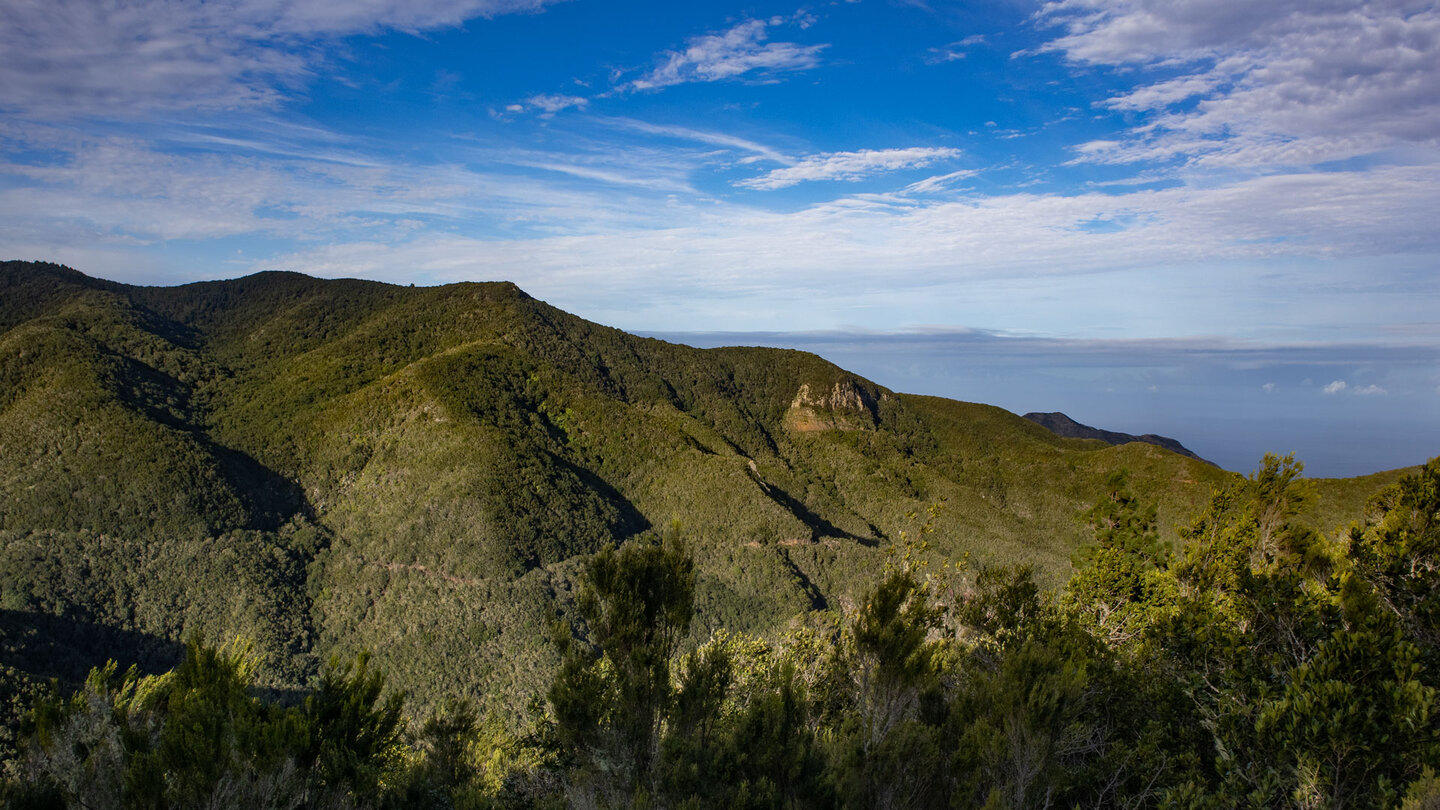 Aussichtspunkt am Wanderweg Pista Monte del Agua