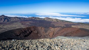 der Hauptkrater der Narices del Teide vom Wanderweg 9