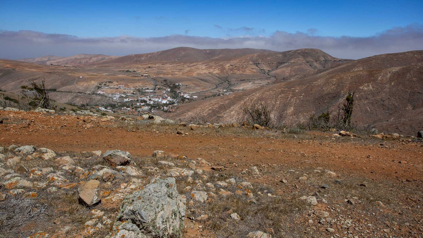 Ausblick auf Betancuria vom Wanderweg Ausblick auf Betancuria vom Wanderweg