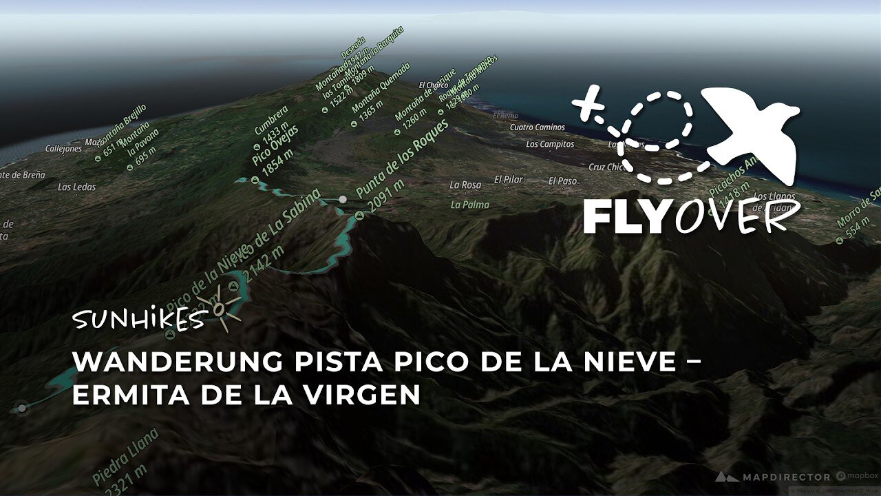Ultimative Kammtour auf La Palma: Höhenrausch im 3D-Flyover Video