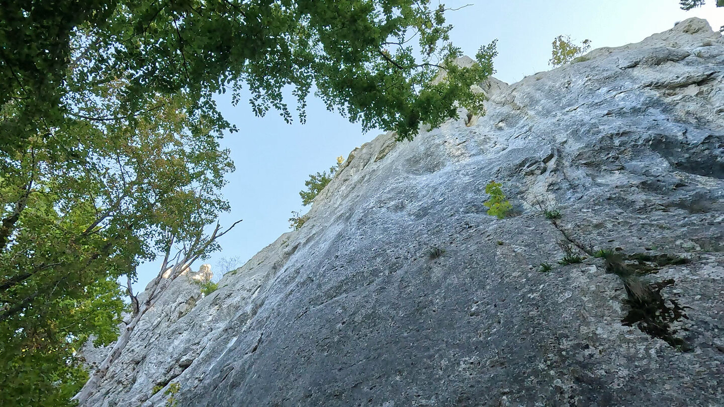 Kletterfelsen im linken Bereich der Hölle