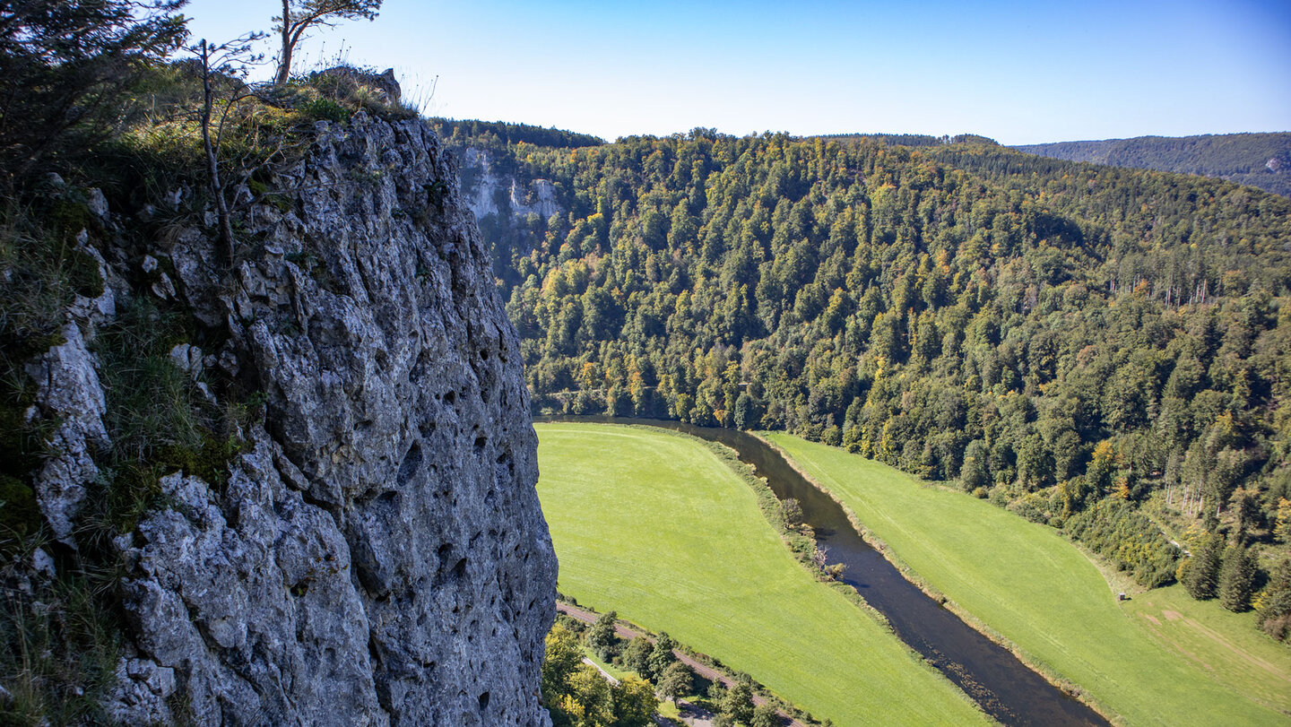 Felsklippe der Schauenfelsen über der Donau