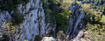 Klippen der Schaufelsen im Oberen Donautal