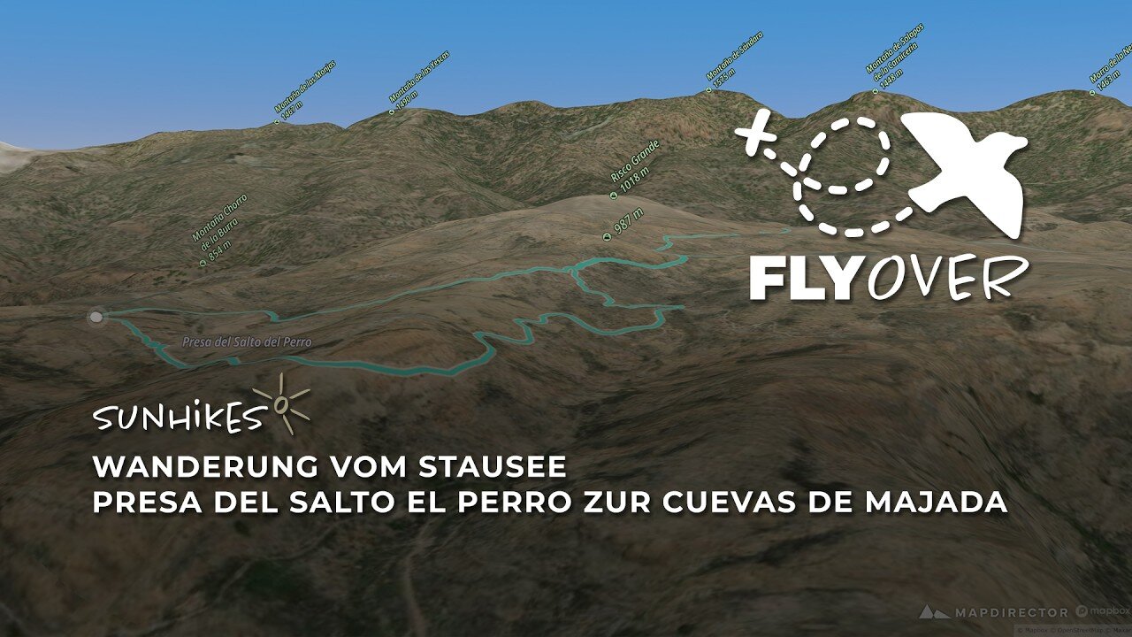 Zu den geheimnisvollen Hirtenhöhlen: Der Salto el Perro Rundweg im 3D-Flyover