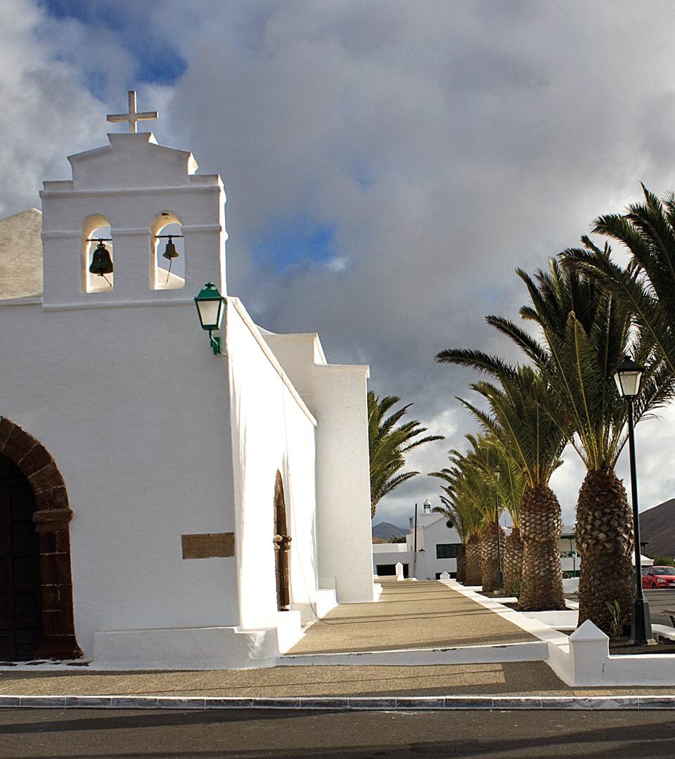 die Kirche Iglesia de San Marcial de Rubicón in Femés auf Lanzarote