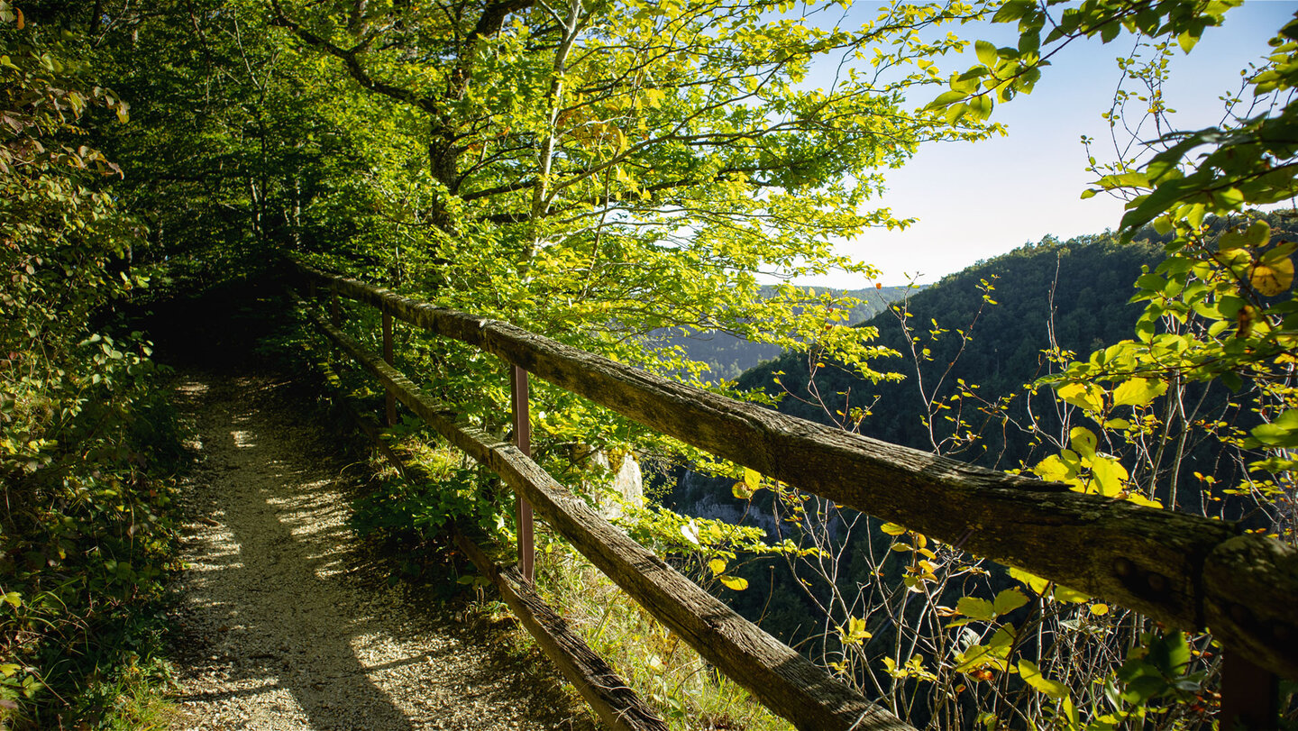 Wanderweg zur Ruine der Burg Hausen
