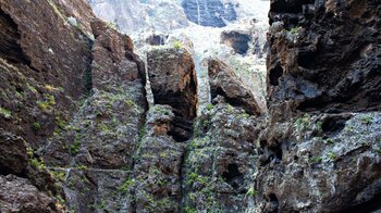 Gesteinsformation in der Mascaschlucht