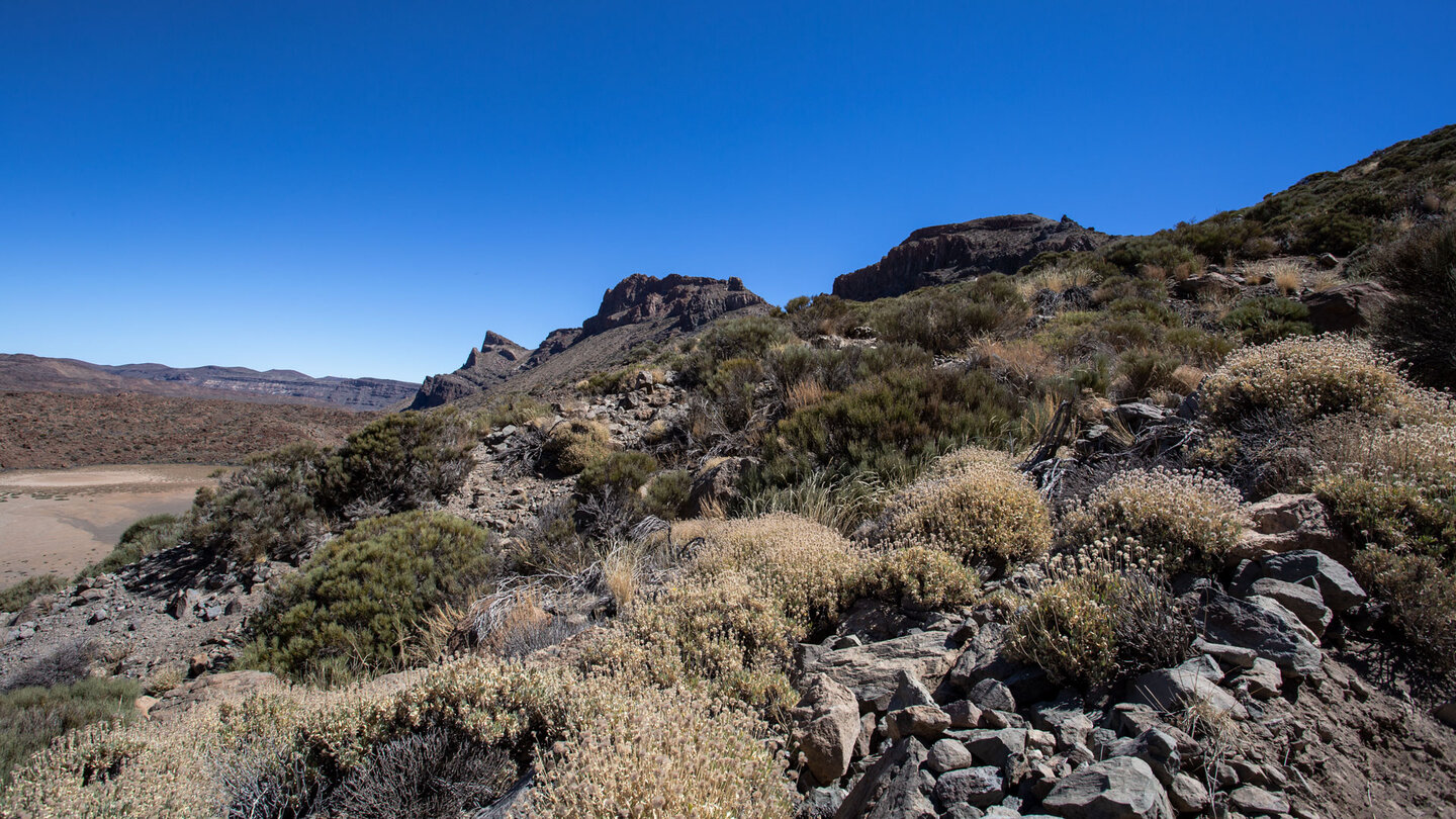 Ausblick auf die Caldera Randberge mit Morra del Río