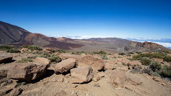 Ausblick über die Caldera über die Randberge des Nationalparks vom Guajara