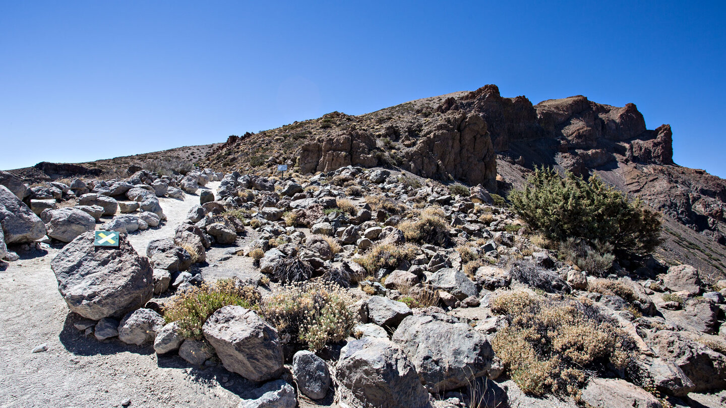 Wanderpfad entlang der Passhöhe des Guajara Richtung Morra del Río